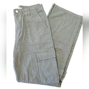 ZARA army green cargos size 4